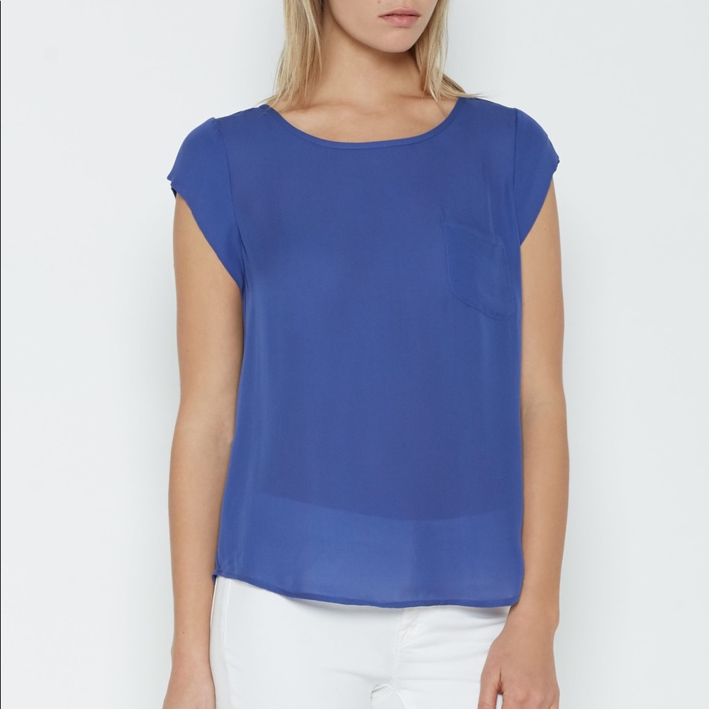 Joie rancher 100% silk top XS